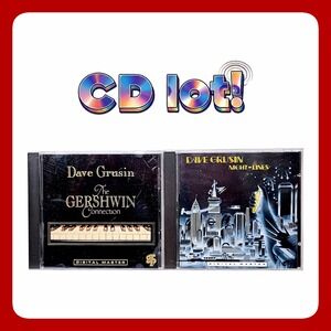 LOT OF 2 Dave Grusin CDs Night‎ Lines Gershwin Connection GRP Jazz Fusion EUC